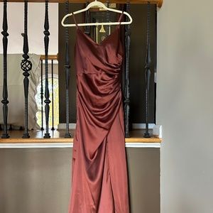 Revelry Rory Satin Bridesmaids Dress